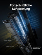 Turmventilator Verdunstungskühler 110 cm 4 Geschwindigkeiten 4 Modi App Steuerung 80° Oszillation 12h Timer DR-HEC002S