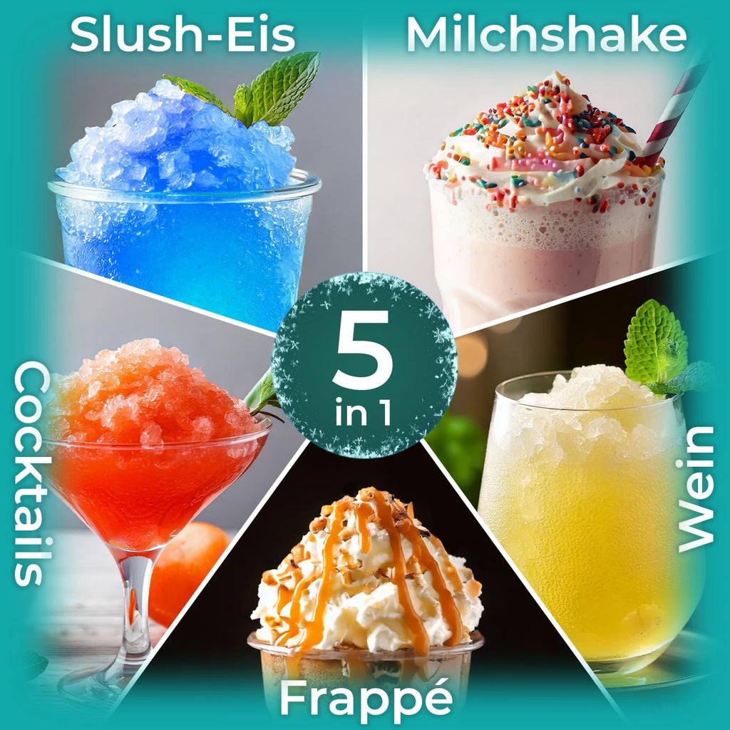 Slush Maschine 2 L mit 5 Programmen automatischer Reinigung Touch-Steuerung und Zubereitung ohne Eis