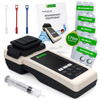 PoolLab 2.0 electronic pool tester photometer water testing kit pH chlorine 170 tablets DPD1 DPD3 phenol red CYA alkalinity