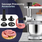 3 in 1 Küchenmaschine 2000W 5,5L Schüssel mit Fleischwolf und 1,5L Mixer 6 Geschwindigkeiten SM-1518BM