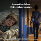 Smart Türschloss U200 mit Fingerabdruck Keypad Matter over Thread und Home Key Kompatibilität Schwarz