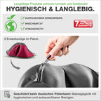 Nackenmassagegerät Shiatsu mit Wärme und Vibration NM089 4D Massageköpfe Kabelgebunden Schulter Rücken Beine Massagegerät