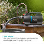 Akku-Gartenpumpe 3000 Silent 18V P4A 3000 l/h 14610-20 mit Akku und Ladegerät für Gartenbewässerung