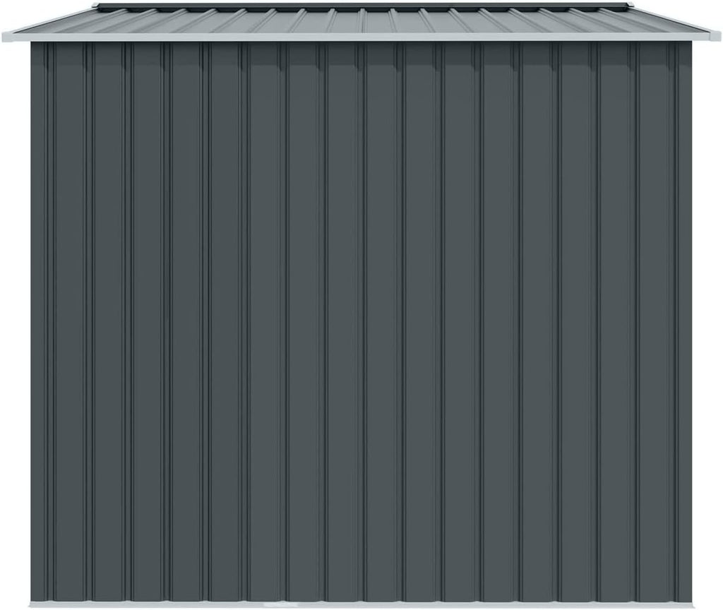 Metall Gerätehaus S200 XXL 277x191x192 cm Gartenhaus Geräteschuppen Satteldach Anthrazit Outdoor