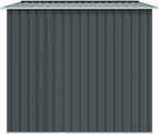 Metall Gerätehaus S200 XXL 277x191x192 cm Gartenhaus Geräteschuppen Satteldach Anthrazit Outdoor