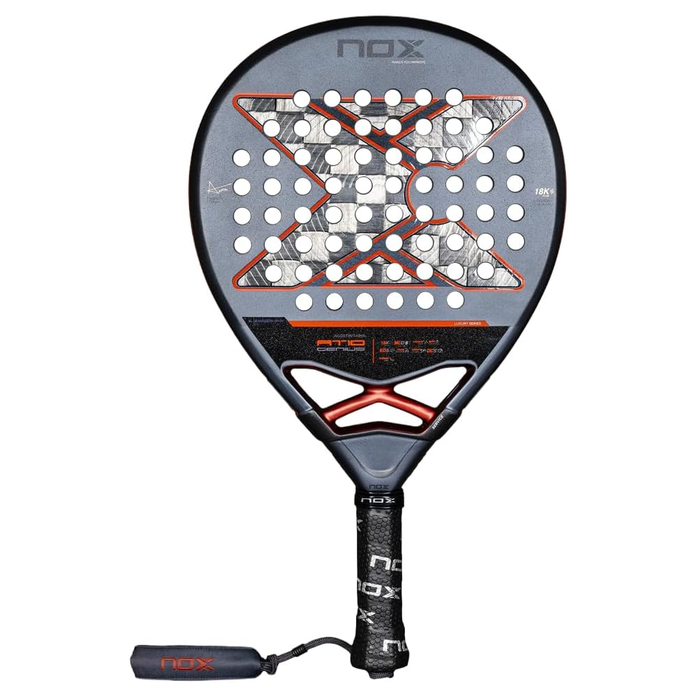 Padel Schläger AT10 Genius 18K Alum 2025 Agustín Tapia Carbon EVA 360–375g 4 1/2 Grip für Fortgeschrittene