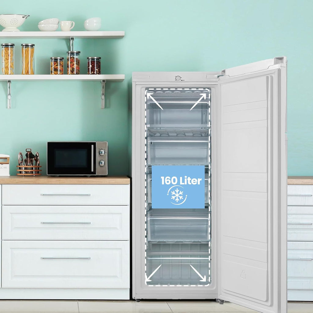 Gefrierschrank RCU160WH2(E) 160L 142cm freistehend 183 kWh/Jahr wechselbarer Türanschlag Weiß