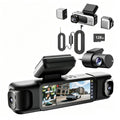 4 Kanal Dashcam G980H 3K vorne und 1080P hinten 560° 5,8GHz WLAN GPS 24h Parkmodus Nachtsicht 128GB SD-Karte Hardwire-Kit