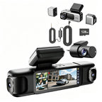 4 Kanal Dashcam G980H 3K vorne und 1080P hinten 560° 5,8GHz WLAN GPS 24h Parkmodus Nachtsicht 128GB SD-Karte Hardwire-Kit