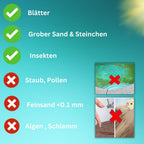 Akku Poolreiniger Marvelix kabellos Poolsauger mit Filter 20 cm Saugbreite wiederaufladbarer Lithium Akku