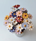 Keramik Gänseblümchen Blume Wohnkultur, 4 cm Durchmesser, 20 cm Stiel, 8 Farben