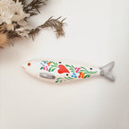Keramiksardinen Hängesardine Handbemalt 14cm
