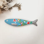 Keramiksardinen Hängesardine Handbemalt 14cm