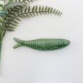 Keramik glasierte Sardine – Handgefertigte Hängedekoration (15-20 cm, verschiedene Farben)