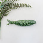 Keramik glasierte Sardine – Handgefertigte Hängedekoration (15-20 cm, verschiedene Farben)