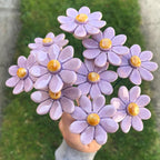 Keramik Gänseblümchen Blume Wohnkultur, 4 cm Durchmesser, 20 cm Stiel, 8 Farben