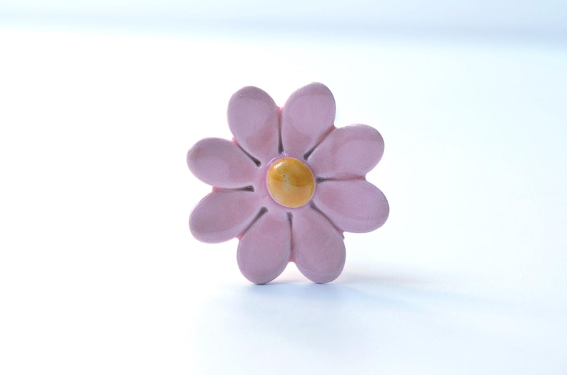 Keramik Gänseblümchen Blume Wohnkultur, 4 cm Durchmesser, 20 cm Stiel, 8 Farben