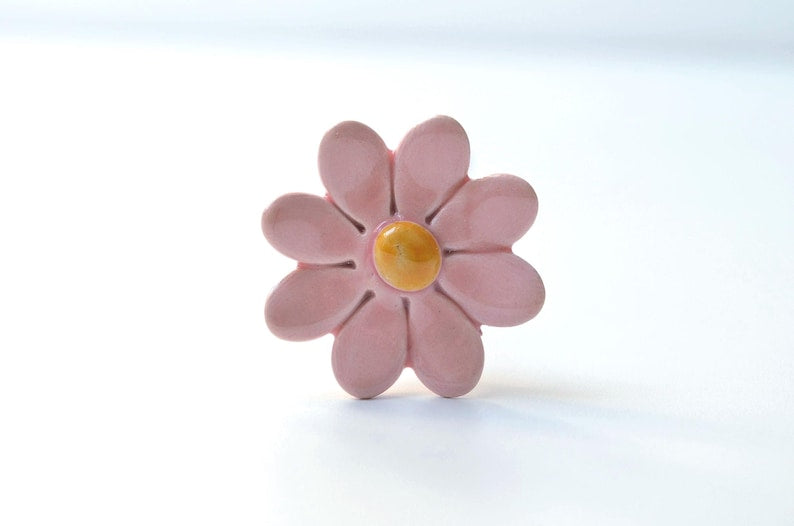 Keramik Gänseblümchen Blume Wohnkultur, 4 cm Durchmesser, 20 cm Stiel, 8 Farben
