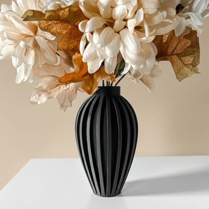 Blumenvase für Trockenblumen 6 7 8 Zoll Höhe Modern