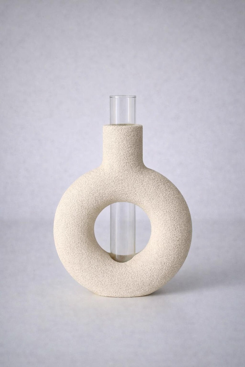 Minimalistische Wandvase für Pflanzenableger | Reagenzglashalter | Skandinavisch Japandi