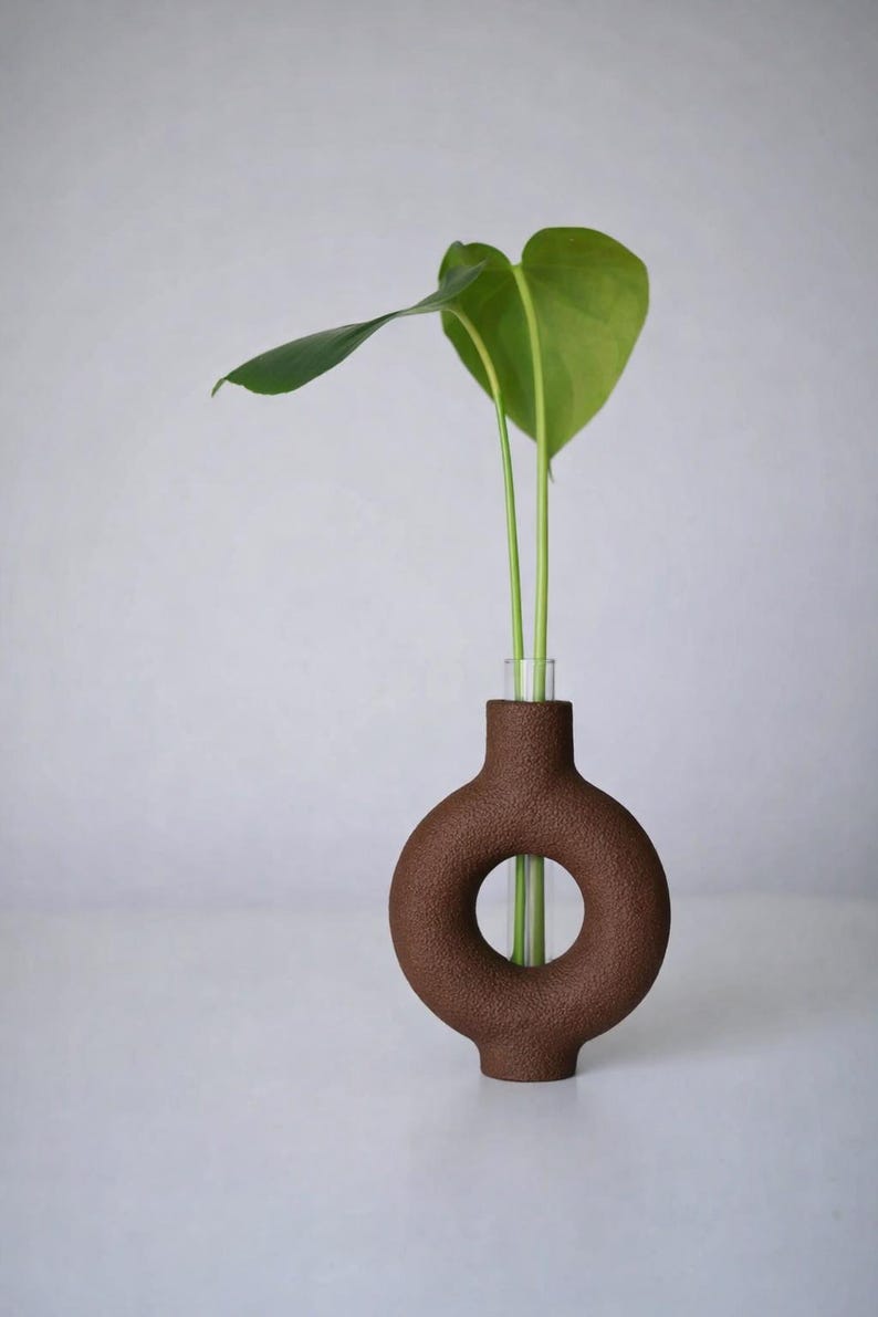 Minimalistische Wandvase für Pflanzenableger | Reagenzglashalter | Skandinavisch Japandi