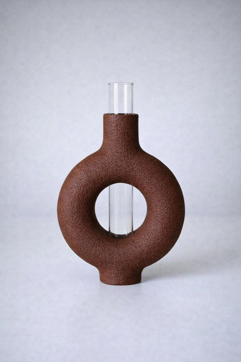 Minimalistische Wandvase für Pflanzenableger | Reagenzglashalter | Skandinavisch Japandi
