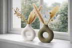 Donutvase XXL – Trockenblumen Vase im Skandi Stil, Minimalistische Deko Vase, 3 Größen, 3D Druck