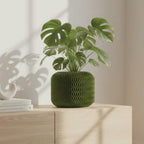 Moderner Blumentopf XXL - Geometrischer Pflanztopf aus PLA, Minimalistisches Design für Innen, 10-25cm