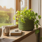 Moderner Blumentopf XXL - Geometrischer Pflanztopf aus PLA, Minimalistisches Design für Innen, 10-25cm