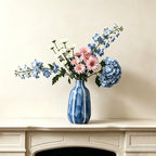 Handgefertigte Keramikvase, moderne Blumenvase, glasierte Vase, minimalistisch, Tischdekoration