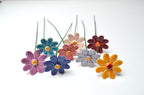 Keramik Gänseblümchen Blume Wohnkultur, 4 cm Durchmesser, 20 cm Stiel, 8 Farben