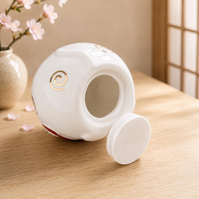 Keramik Glückskatze Sparschwein Maneki Neko Spardose Feng Shui Wohnkultur