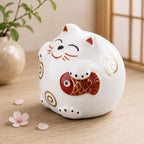 Keramik Glückskatze Sparschwein Maneki Neko Spardose Feng Shui Wohnkultur