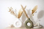 Donutvase XXL – Trockenblumen Vase im Skandi Stil, Minimalistische Deko Vase, 3 Größen, 3D Druck