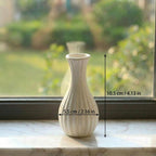 Keramik Blumenstrauß, glasierte Kunstblumen mit Drahtstiel, 21 cm Stiellänge, 3,5 cm Blütenkopf, Vase 10,5 cm