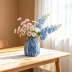 Handgefertigte Keramikvase, moderne Blumenvase, glasierte Vase, minimalistisch, Tischdekoration