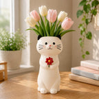 Harz Katzen-Blumenvase, Tier-Dekoration, Katzen-Geschenk