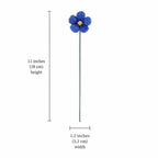 Vergissmeinnicht Keramikblumen, Blauer Blumenstrauß, Handgefertigter Blumendekor