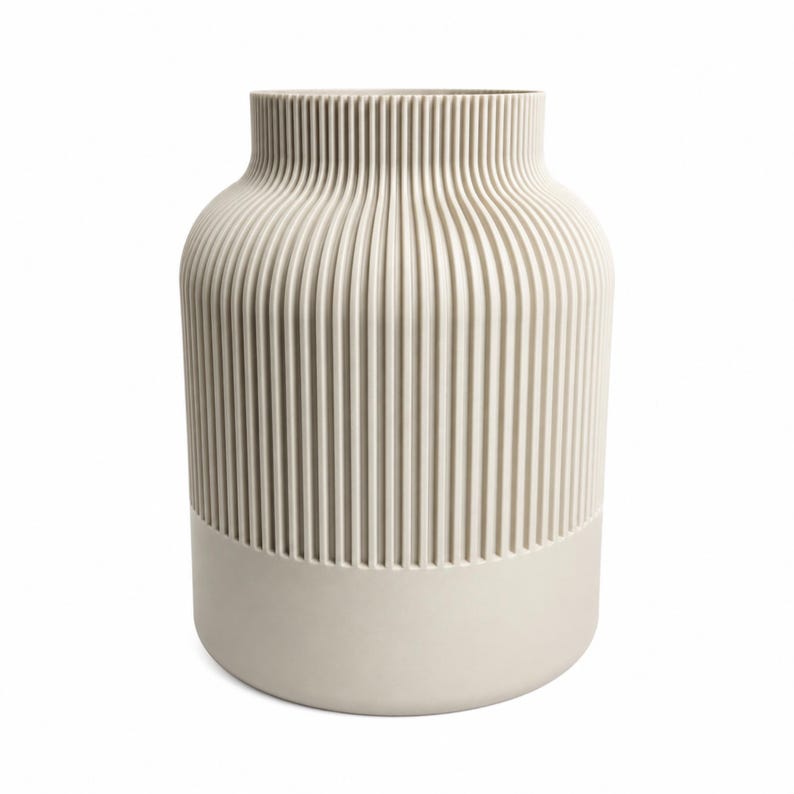 Moderne 3D-Druck Vase mit Matte Optik | Skandi Design