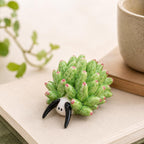 Keramik Blatt Schnecke Dekoration, Grüne Sukkulenten Tier Figur, Kleines Schreibtisch Ornament