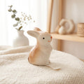 Keramik-Kaninchenfigur, Mini-Hasenstatue, moderne Tischdekoration, 4,8 cm