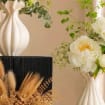 Moderne Keramikvase mit matter Oberfläche